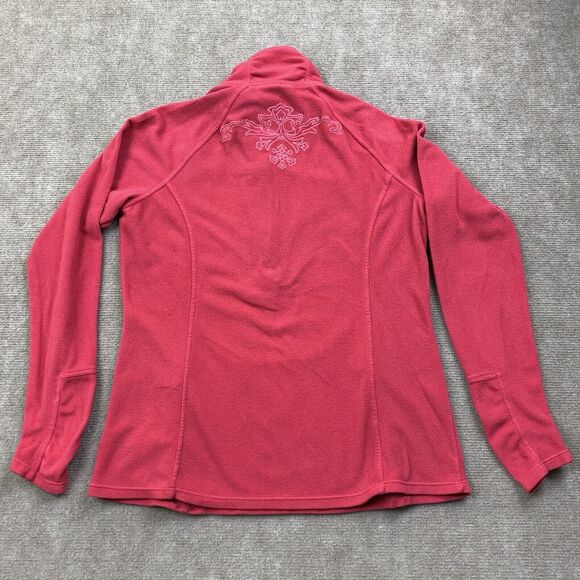 Athleta Jacket Women Medium Pink Zip Fleece Athletic Outdoors Ladies - Picture 7 of 12